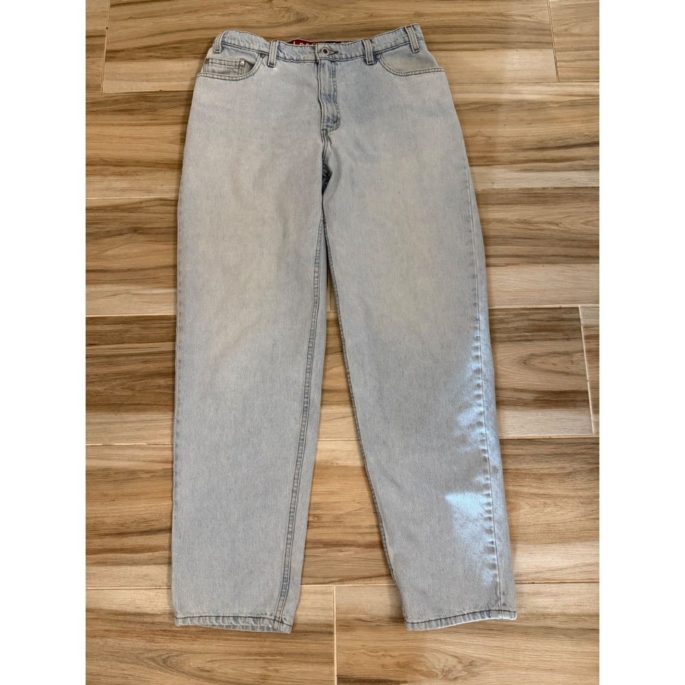 Vintage Levis SilverTab Loose Fit Tapered Leg Jeans Light Wash 36x34 Made in USA